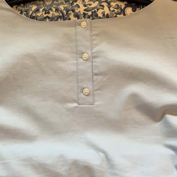 1901 Light Blue Poplin Dress Size L - Picture 3 of 4